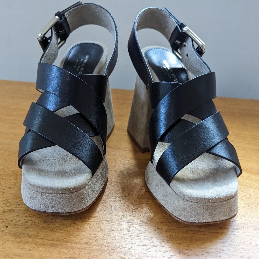 Michael Kors Collection Chunky Platform Leather‎ … - image 3